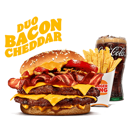 MENU DUO BACON CHEDDAR  DOUBLE BEEF