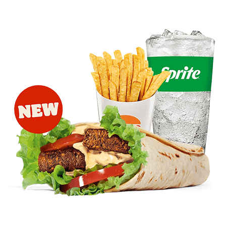 Menu Veggie Falafel Wrap