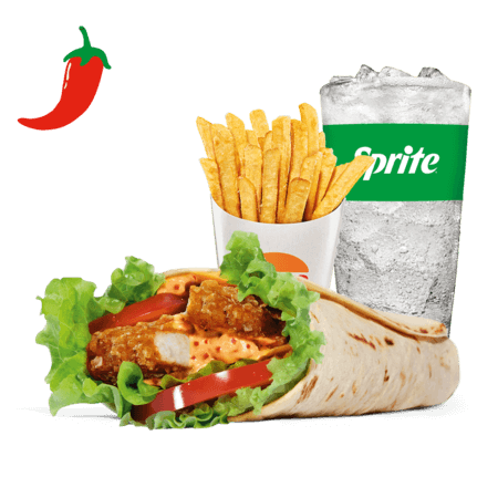 Menu Spicy Crispy Chicken Wrap