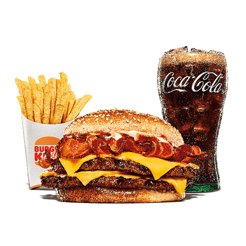 Double Bacon King Menu