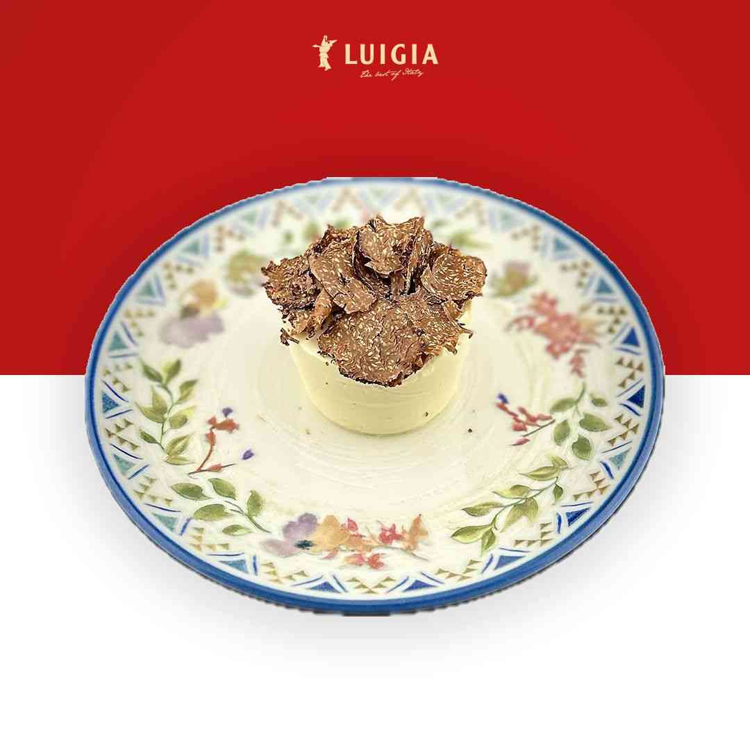 Panna cotta con tartufo al cioccolato