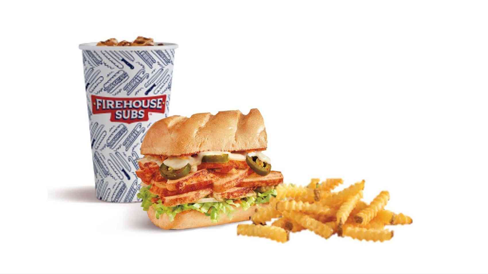 Spicy Cajun Plant Based Chicken Combo ~7.5 cm