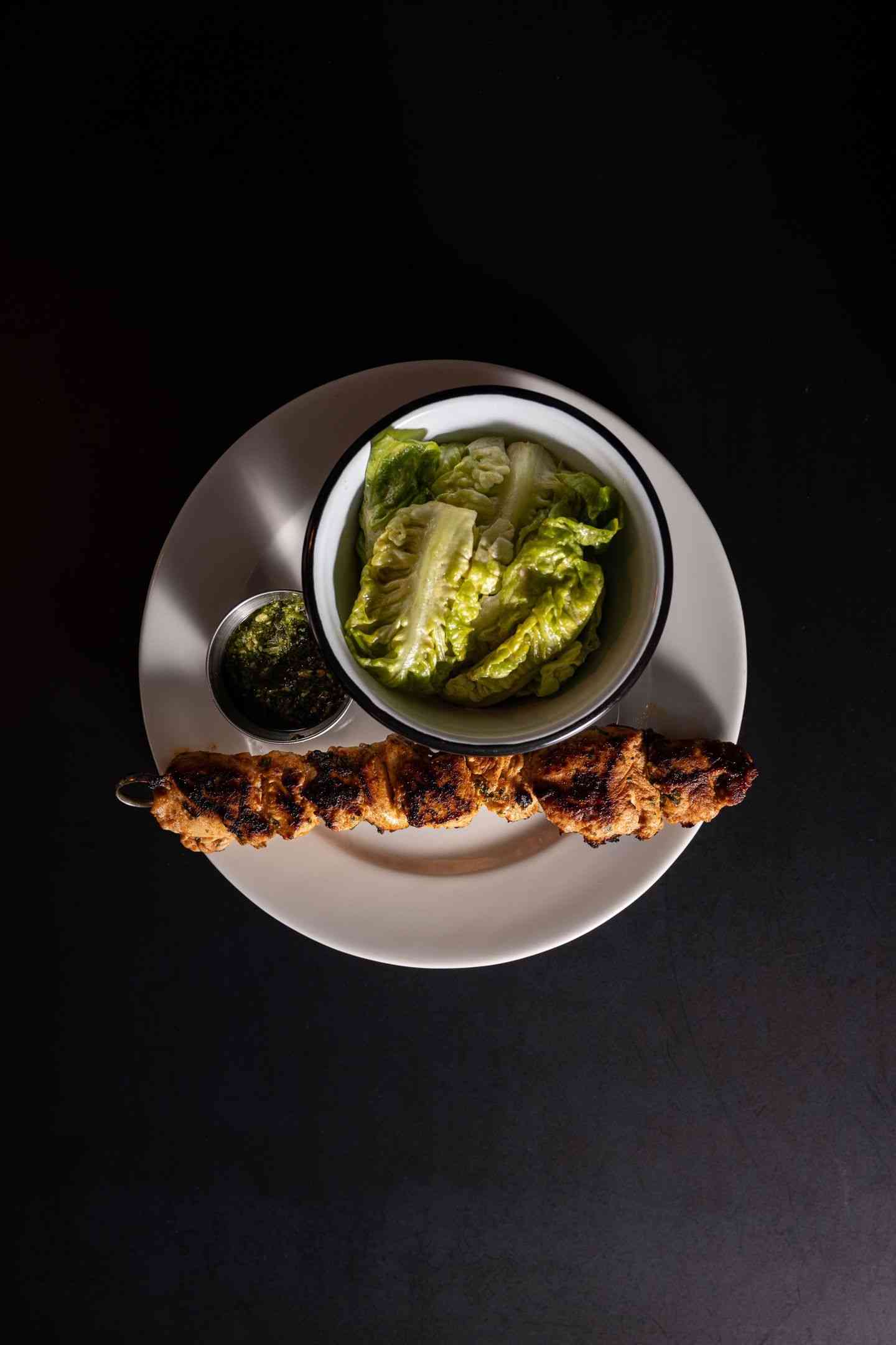 Brochette poulet mariné