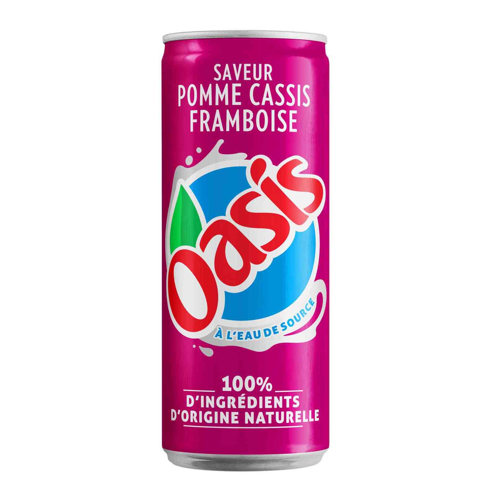 oasis pomme casis framboise
