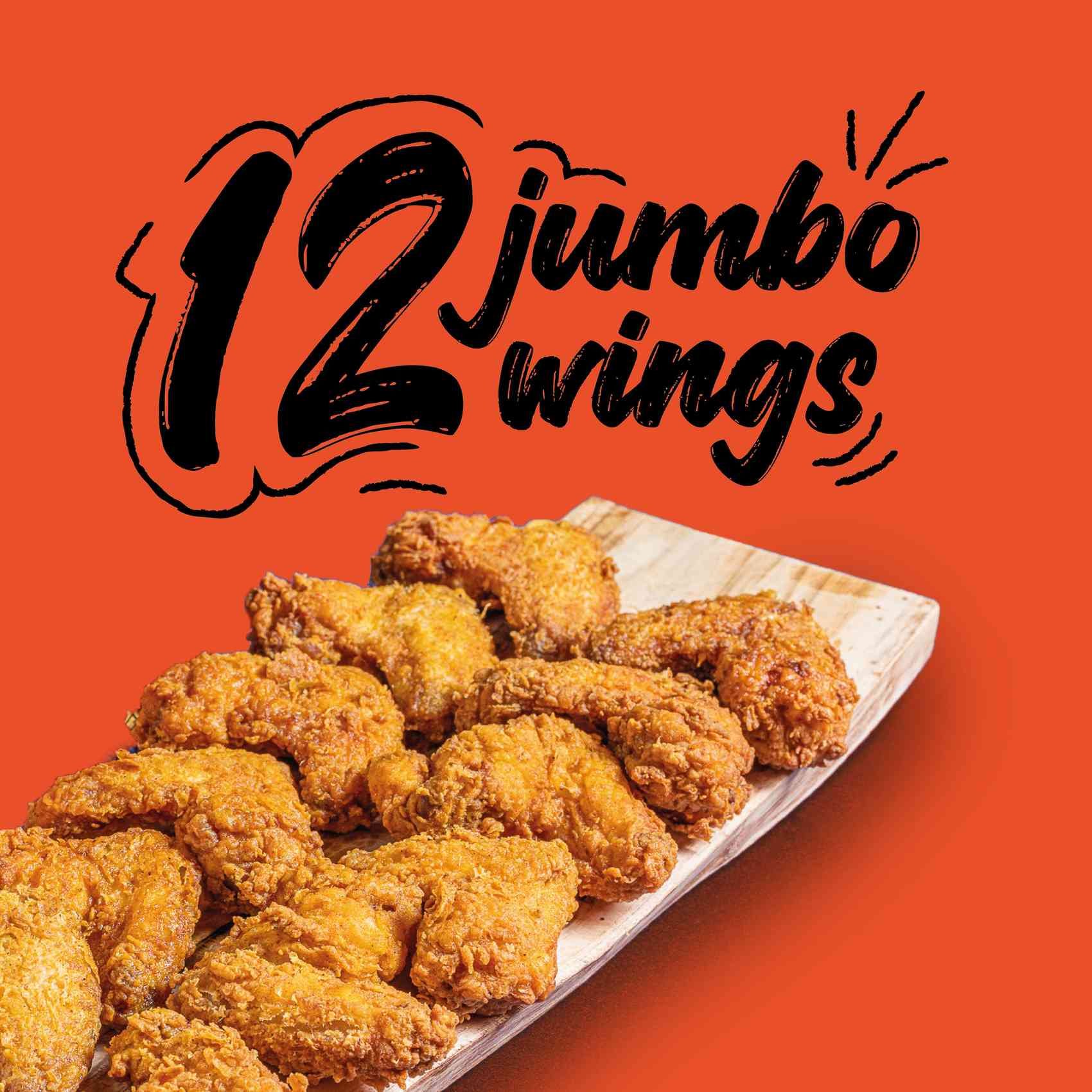 Bucket jumbo wings 12