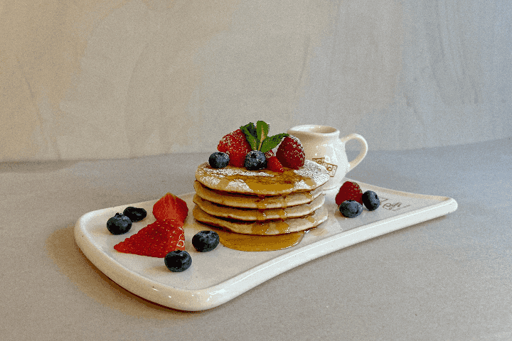 Pancakes aux fruits rouges